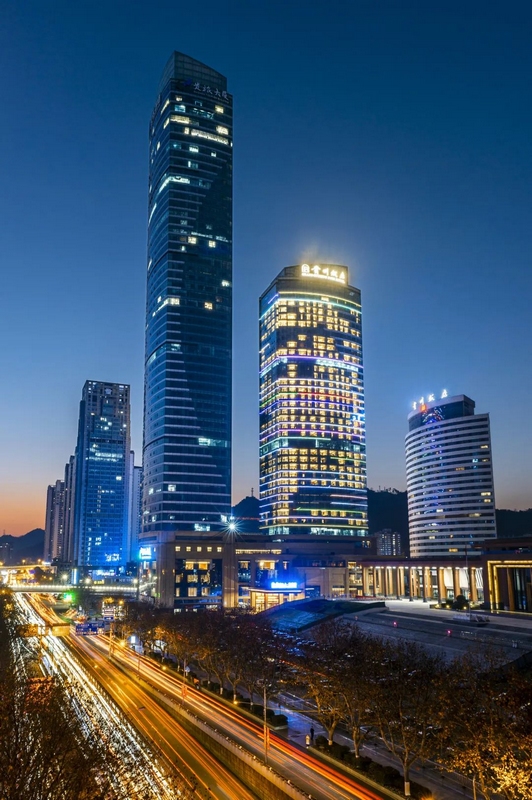 貴州飯店夜景。貴州飯店供圖