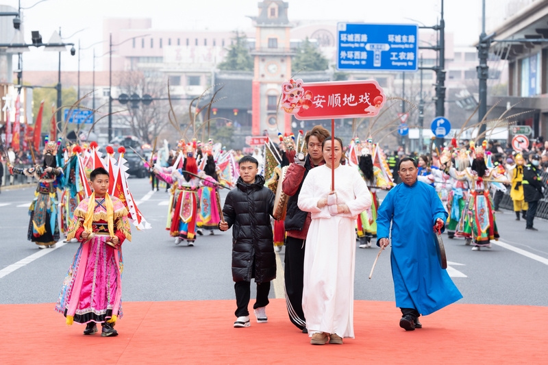 民俗文化大巡游活動現(xiàn)場。