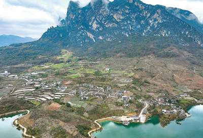 六馬鎮(zhèn)致富村村貌。